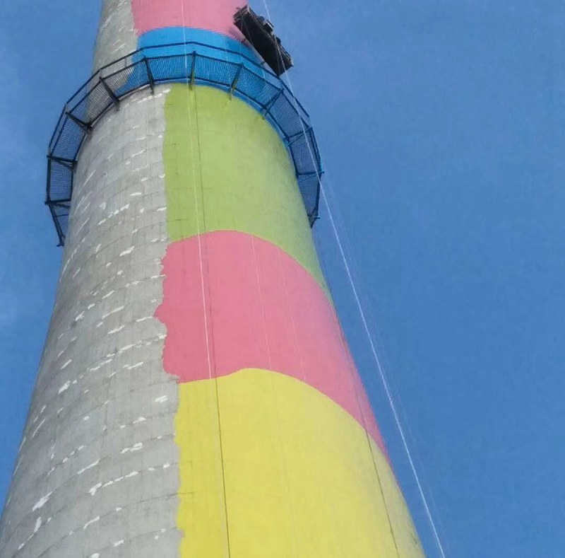 煙囪冷卻塔美化