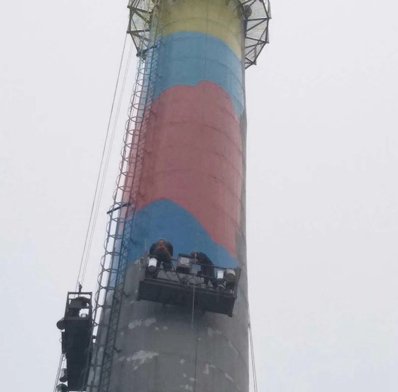 煙囪冷卻塔美化